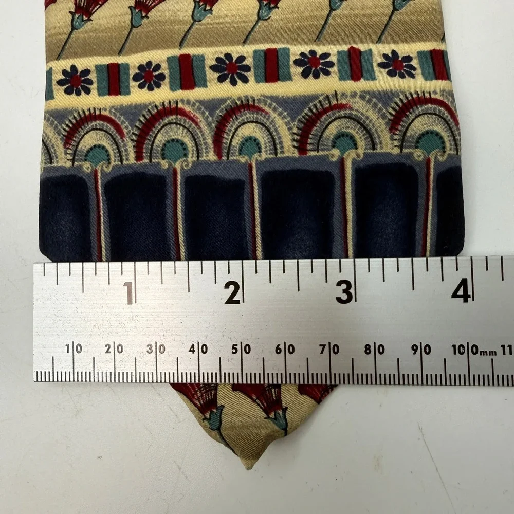 Vintage Metropolitan Museum of Art Silk Tie Mens OS Egyptian Art Deco Maximalist